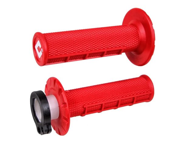 Ручки руля ODI GRIPS HALF WAFFLE LOCK-ON GRIP RED