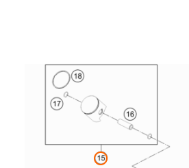 46230007100 I, Поршень KTM SX65 2009-24-HQV; TC65 2017-/ 44.96mm, original