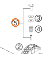 45232006244 - Шпилька башмака сцепления KTM SX50 2009-12 (к-т 3шт)