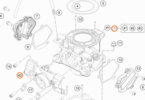 47230038000 - Цилиндр с поршнем KTM SX85 2018-/ original