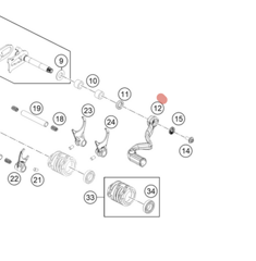 A40534031000 - Рычаг переключения передач KTM SX65 2024, / HQ 65 2024-/, original