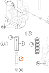 46231034100 - Эмульсионная трубка карбюратора MIKUNI KTM SX65 original