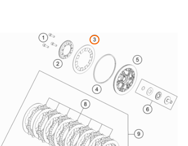 47232005000 - Clutch spring 58x97.1x1.5 KTM SX85 2018-23 / HUSQVARNA TC85 18-23, original