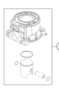 45230038000 - Цилиндр KTM SX50 2009-23 / HUSQVARNA TC50 17-23,original